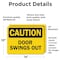 Signmission Door Swings Out, 14 in W x Rectangle, Vinyl Decal OS-2PACK-CS-D-1014-L-19151 - alternate 5